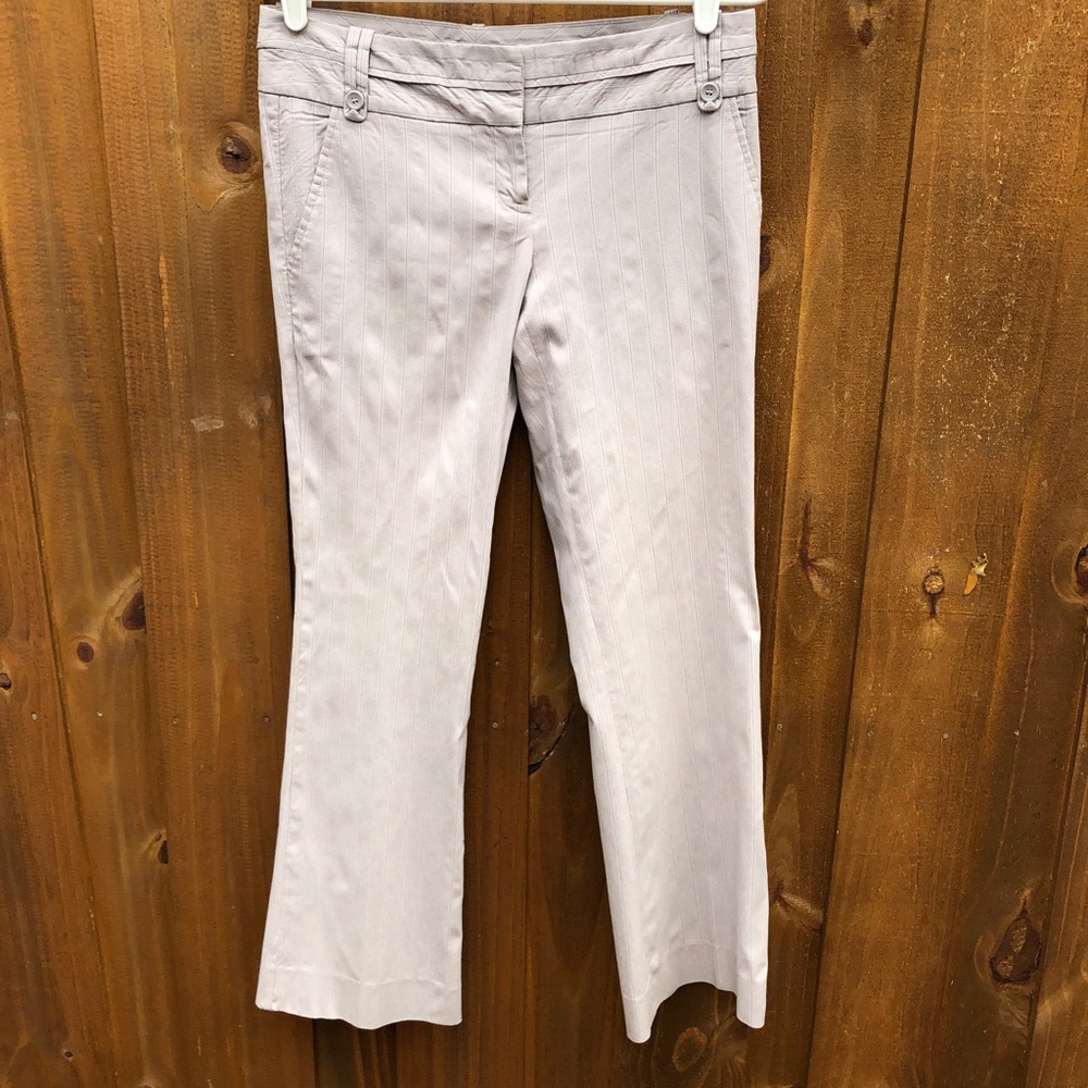 The Limited Exact Stretch Pants Taupe Stripe 4